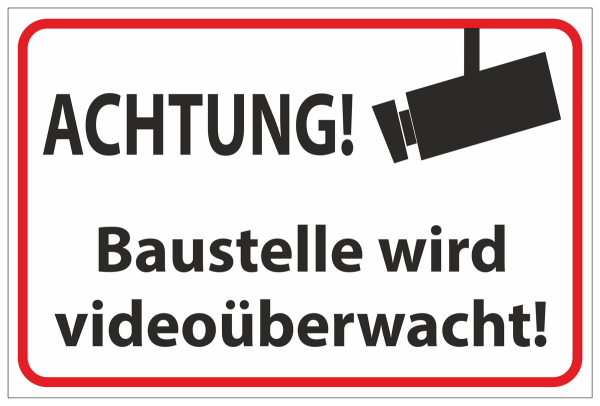 Bereich wird videoüberwacht